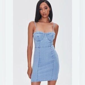 Denim Blue Strap Dress